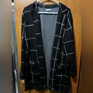 Maurices Black and Gray Plaid Blazer